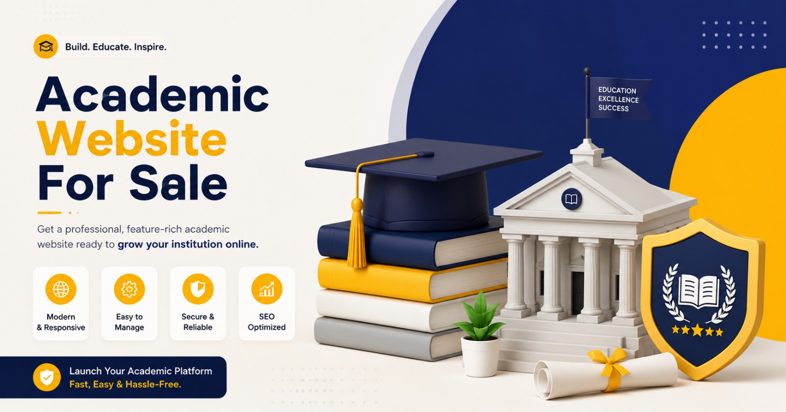 Academic-Website-For-Sale Image - theblueit.com