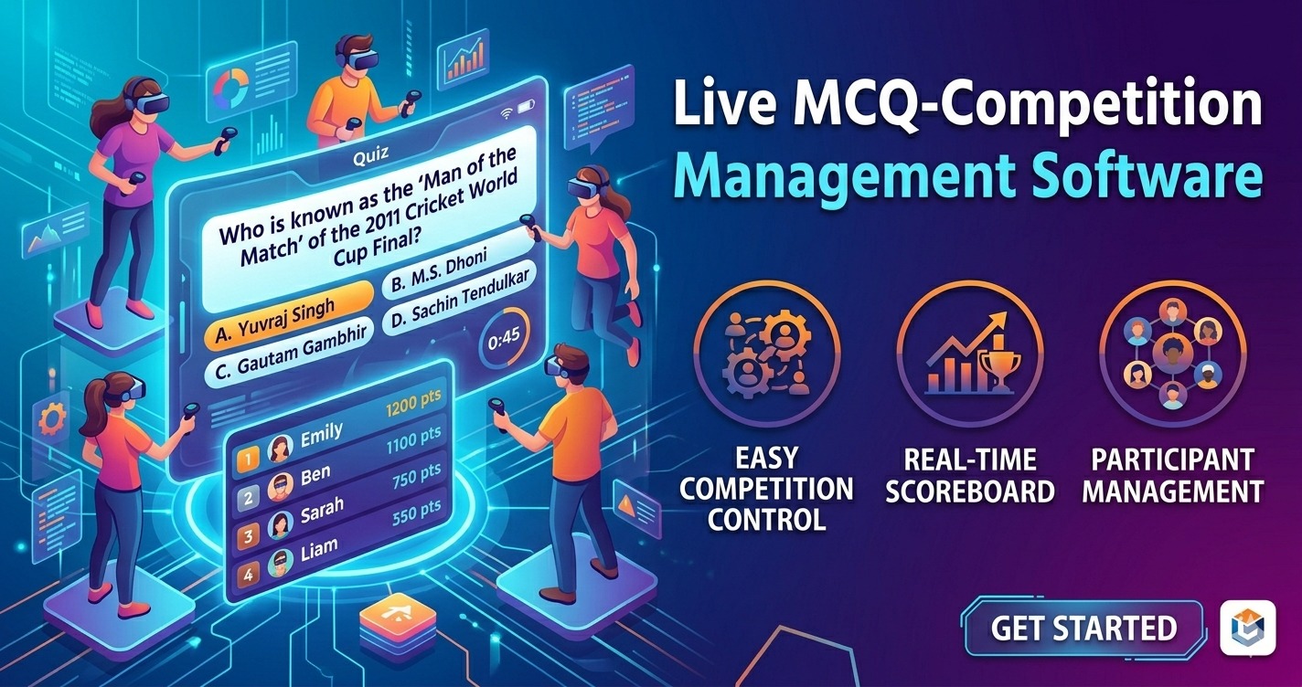 Live Mcq-Competition Management Software Image-theblueit.com