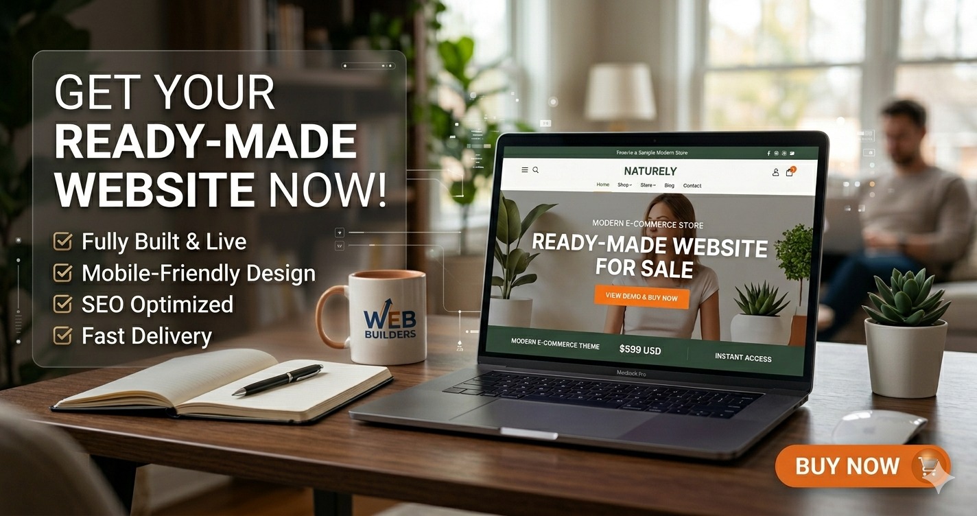 Ready Made Website for Sale Image - theblueit.com
